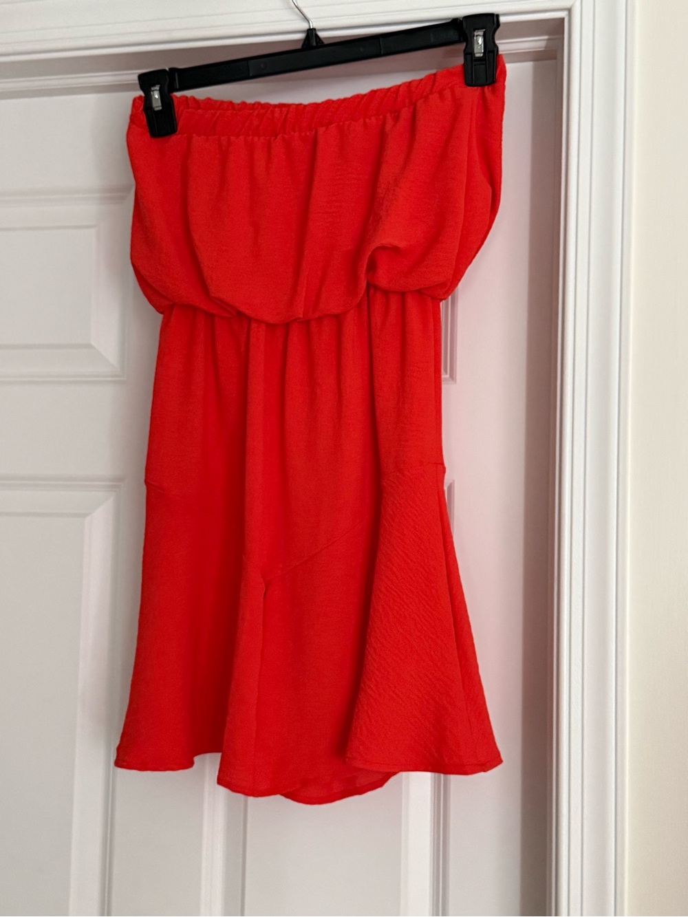 Strapless Red Summer Dress